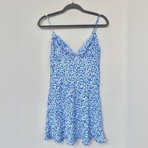 Zara Blue and White Floral Dress
